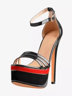 Wpmen's Sexy Sandals Platform Strappy High Heel Sandal Shoes