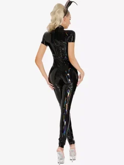 Zentai Patent Leather Bunny Girl Sexy Jumpsuit